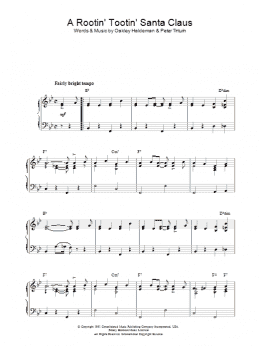page one of A Rootin' Tootin' Santa Claus (Piano Solo)
