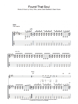 page one of Found That Soul (Guitar Tab)