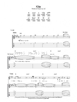 page one of Kite (Guitar Tab)