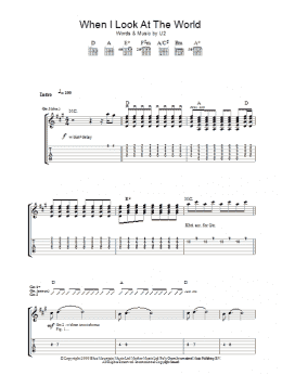 page one of When I Look At The World (Guitar Tab)