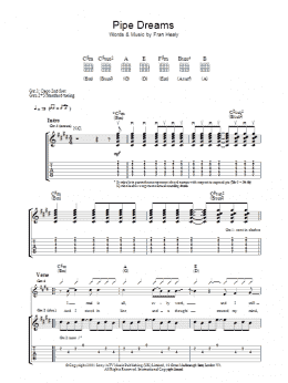 page one of Pipe Dreams (Guitar Tab)