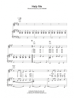 page one of Help Me (Piano, Vocal & Guitar Chords)