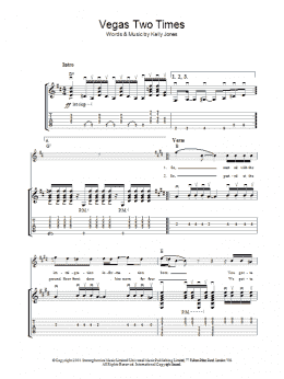 page one of Vegas Two Times (Guitar Tab)