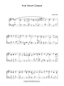 page one of Ave Verum Corpus (Piano Solo)