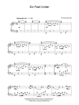 page one of Six Feet Under (Theme) (Piano Solo)