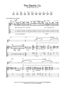 page one of The Electric Co. (Guitar Tab)
