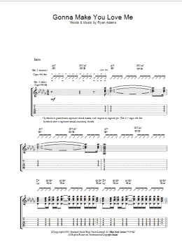 page one of Gonna Make You Love Me (Guitar Tab)