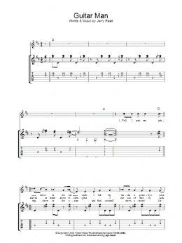 page one of Guitar Man (Guitar Tab)