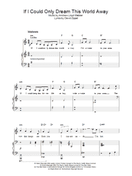 page one of If I Could Only Dream This World Away (Piano, Vocal & Guitar Chords)