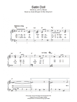 page one of Satin Doll (Piano, Vocal & Guitar Chords)