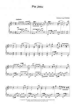 page one of Pie Jesu (from Requiem) (Piano Solo)