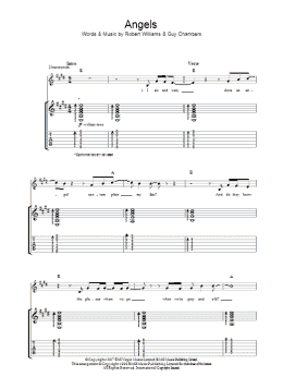 page one of Angels (Guitar Tab)
