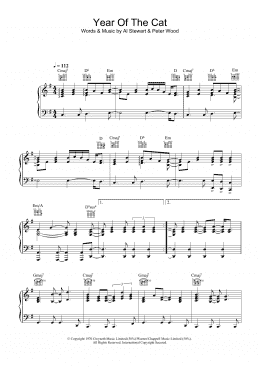page one of Year Of The Cat (Piano, Vocal & Guitar Chords)