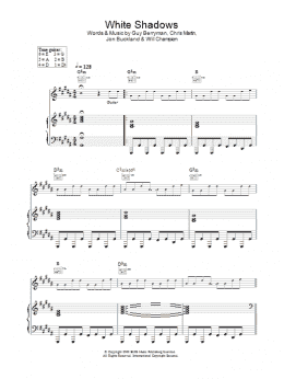 page one of White Shadows (Piano, Vocal & Guitar Chords)