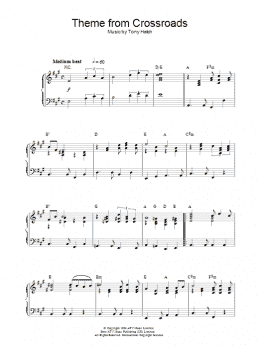 page one of Theme from Crossroads (Piano Solo)