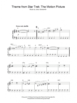 page one of Theme from Star Trek: The Motion Picture (Piano Solo)