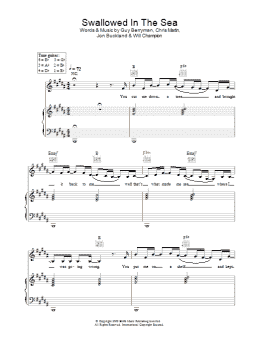 page one of Swallowed In The Sea (Piano, Vocal & Guitar Chords)
