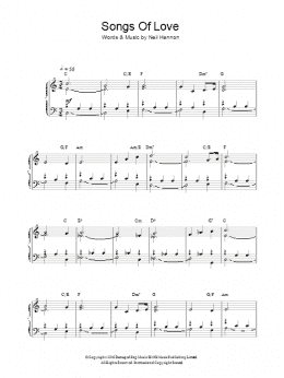 page one of Songs Of Love (Theme from Father Ted) (Piano Solo)