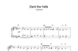 page one of Deck The Halls (Piano, Vocal & Guitar Chords)
