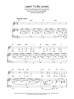 page one of Learn To Be Lonely (Piano, Vocal & Guitar Chords)