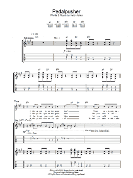 page one of Pedalpusher (Guitar Tab)