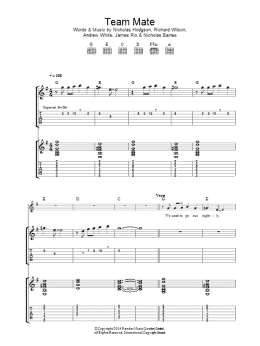 page one of Team Mate (Guitar Tab)