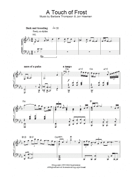 page one of A Touch Of Frost (Piano Solo)