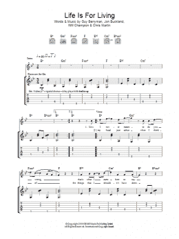 page one of Life Is For Living (Guitar Tab)
