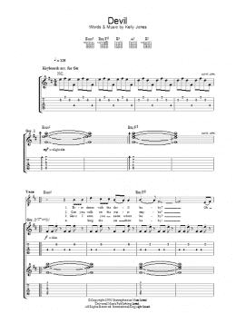 page one of Devil (Guitar Tab)