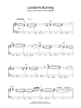 page one of Theme from London's Burning (Piano Solo)