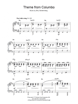 page one of Theme from Columbo (Piano Solo)