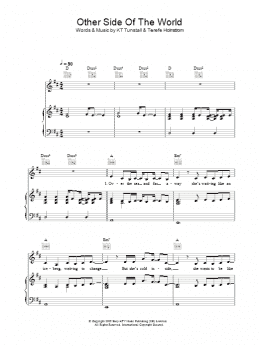 page one of Other Side Of The World (Piano, Vocal & Guitar Chords (Right-Hand Melody))