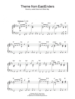 page one of Theme From EastEnders (Piano Solo)
