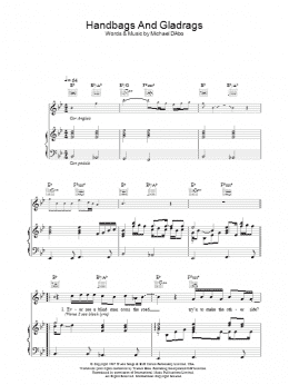 page one of Handbags And Gladrags (theme from The Office) (Piano, Vocal & Guitar Chords)