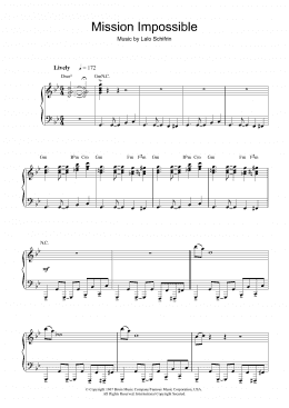 page one of Mission: Impossible Theme (Mission Accomplished) (Piano Solo)