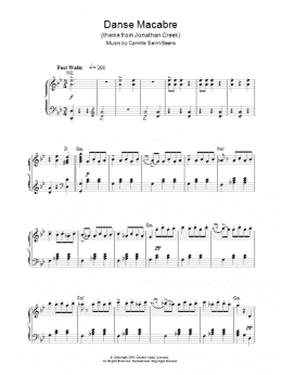 page one of Danse Macabre (Piano Solo)