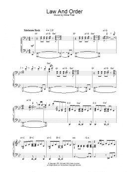 page one of Theme from Law And Order (Piano Solo)