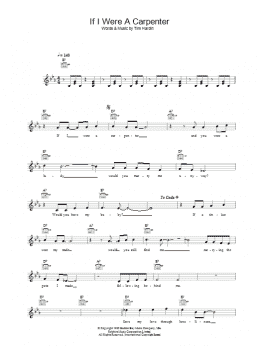 page one of If I Were A Carpenter (Lead Sheet / Fake Book)