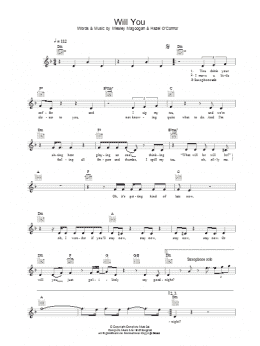 page one of Will You (Lead Sheet / Fake Book)
