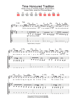 page one of Time Honoured Tradition (Guitar Tab)
