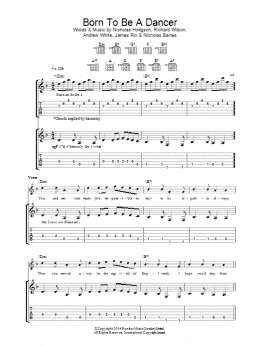 page one of Born To Be A Dancer (Guitar Tab)