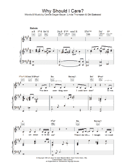 page one of Why Should I Care (Piano, Vocal & Guitar Chords)