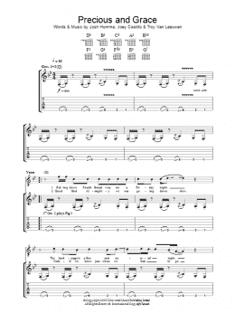 page one of Precious And Grace (Guitar Tab)