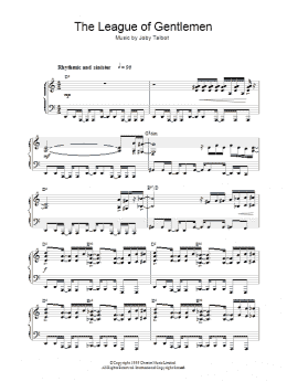 page one of The League Of Gentlemen (Piano Solo)