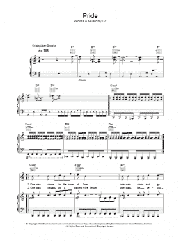 page one of Pride (In The Name Of Love) (Piano, Vocal & Guitar Chords)