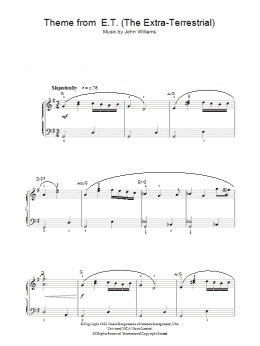 page one of Theme from E.T. (The Extra-Terrestrial) (Piano Solo)