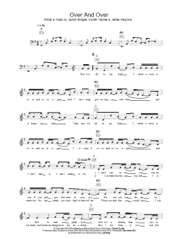 page one of Over And Over (Lead Sheet / Fake Book)