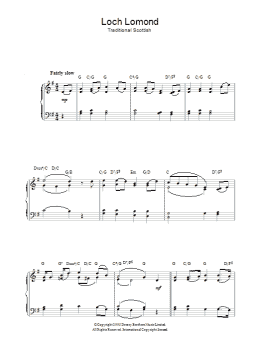 page one of Loch Lomond (Piano Solo)