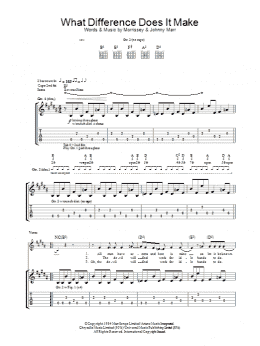 page one of What Difference Does It Make? (Guitar Tab)