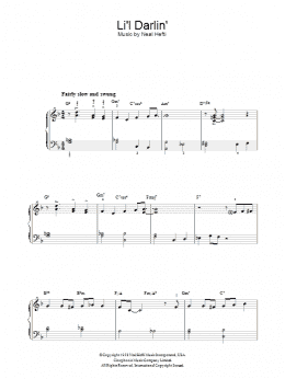 page one of Li'l Darlin' (Piano, Vocal & Guitar Chords)